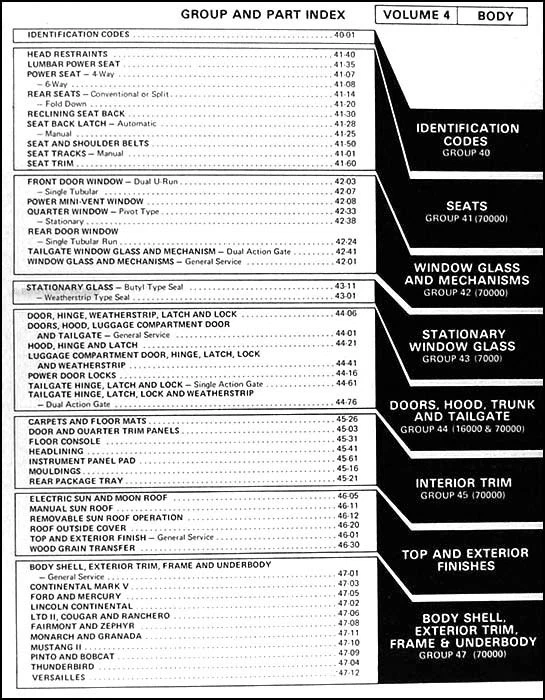 Ford Lincoln 1978 conjunto manual de taller Mark Continental Mercury libros de reparación de servicio Foto 4 de 4
