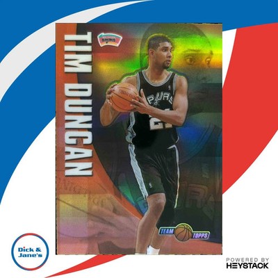 2001-02 Topps Chrome Tim Duncan Team Refractor #TT2 San Antonio Spurs