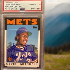Kevin Mitchell 1986 Topps Traded 