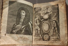 1688 Corpus Juris Civilis 4 Partes Godefroy Leopold I Plate Frankfurt Imprint