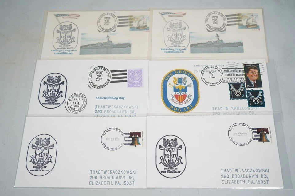 US 2000s-2020s COLLECTION OF 375 + GUIDED MISSILE DESTROYER NAVAL COVERS - Image 4 of 4