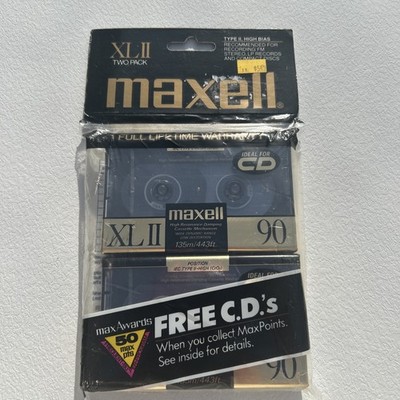 Maxell XLII 90 Epitaxial Cassette Two Pack 135m Position IEC Type2 High
