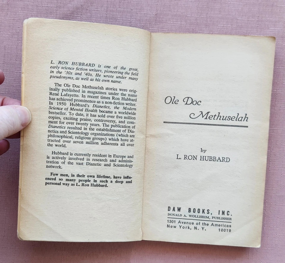 Ole Doc Methuselah by L. Ron Hubbard, 1970, Paperback, Ex-Library - Image 3 of 4