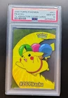 2000 TOPPS POKEMON TV ANIMATION CLEAR CARDS #PC1 PIKACHU PSA 10