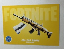 2021 Fortnite Falling Snow & Fright Flame Rare Wrap Panini Trading Card #W23