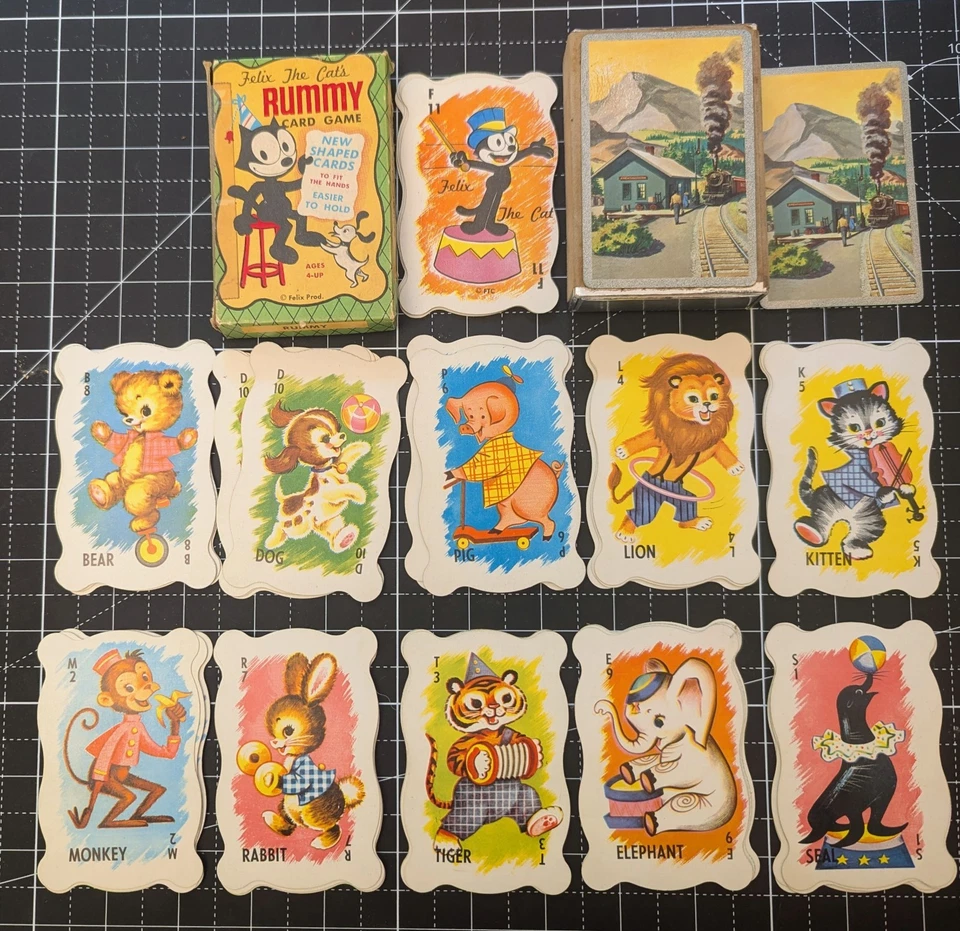 Antiguo lote de cartas (6 barajas), incldg raro juego personalizado Empire State Building Foto 4 de 4