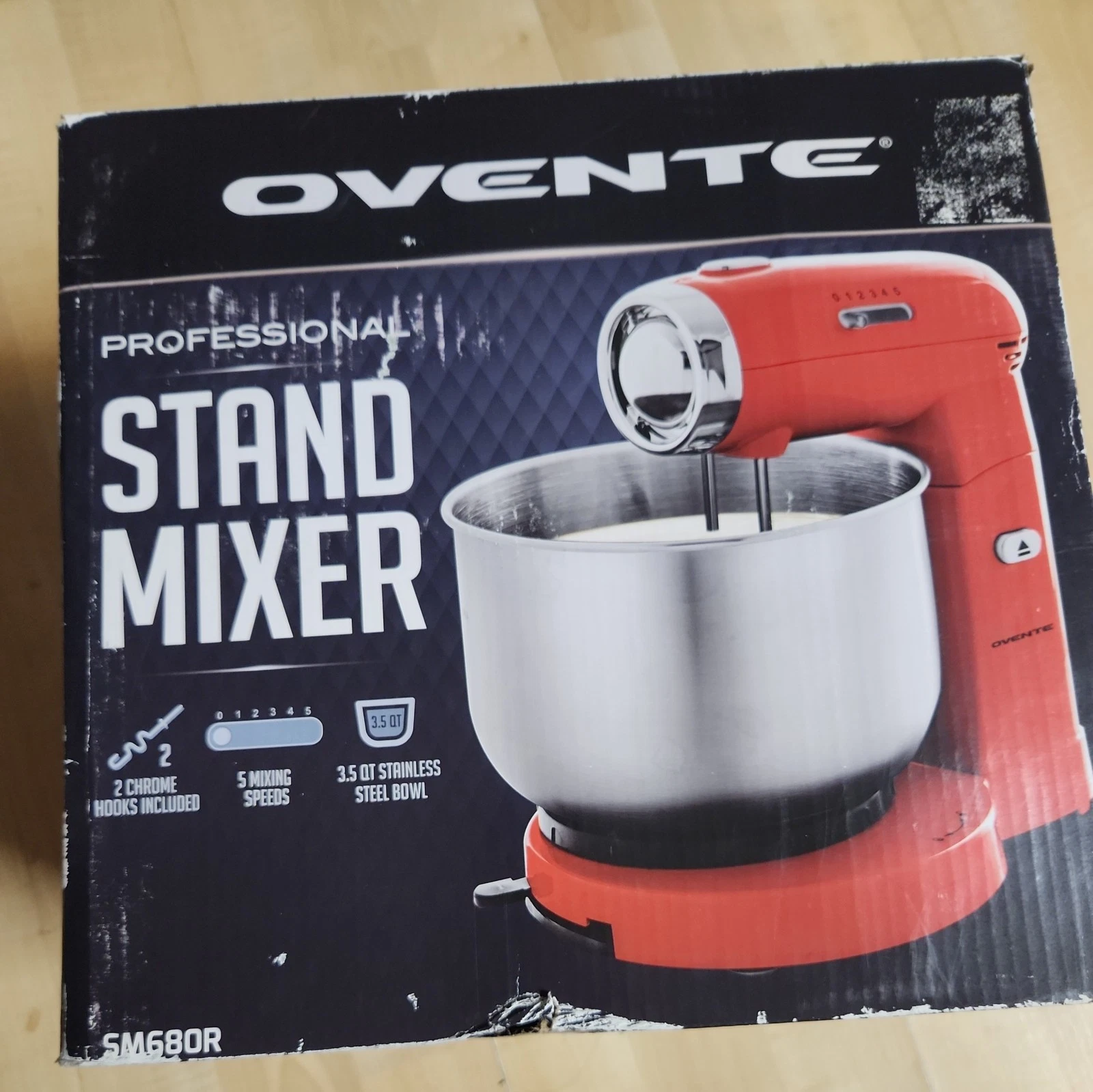 Ovente Electric Stand Mixer with 5 Speed Control Red SM680R New 3.5 Qt Why Are
Opens in a new window