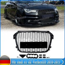passt für Audi A1 8X 2010-2015 Kühlergrill Waben Grill Schwarz hochglanz Sport