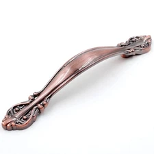 Cabinet Hardware Handle Pull - 5-Pack Copper Red 3" 76mm Hole Centers PW8803H76