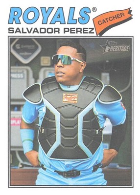 2026 Topps Heritage #320 - Salvador Perez Kansas City Royals