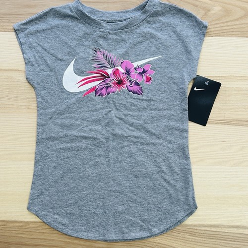 Nike T-Shirt Girls Medium Crew Neck Girls 5-6 Year Size 6M, NEW!!