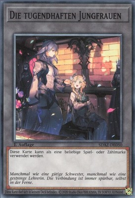 YuGiOh The Virtuos Vestals SDAZ-DE050 Token Neu 1st