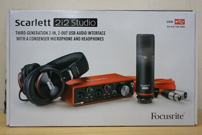 Focusrite Scarlett 2i2 Studio 3rd Generation USB Recording Pack 
