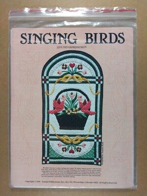 Singing Birds Quilt Pattern 26x47 Quilted Expressions Joanne Kost 1984