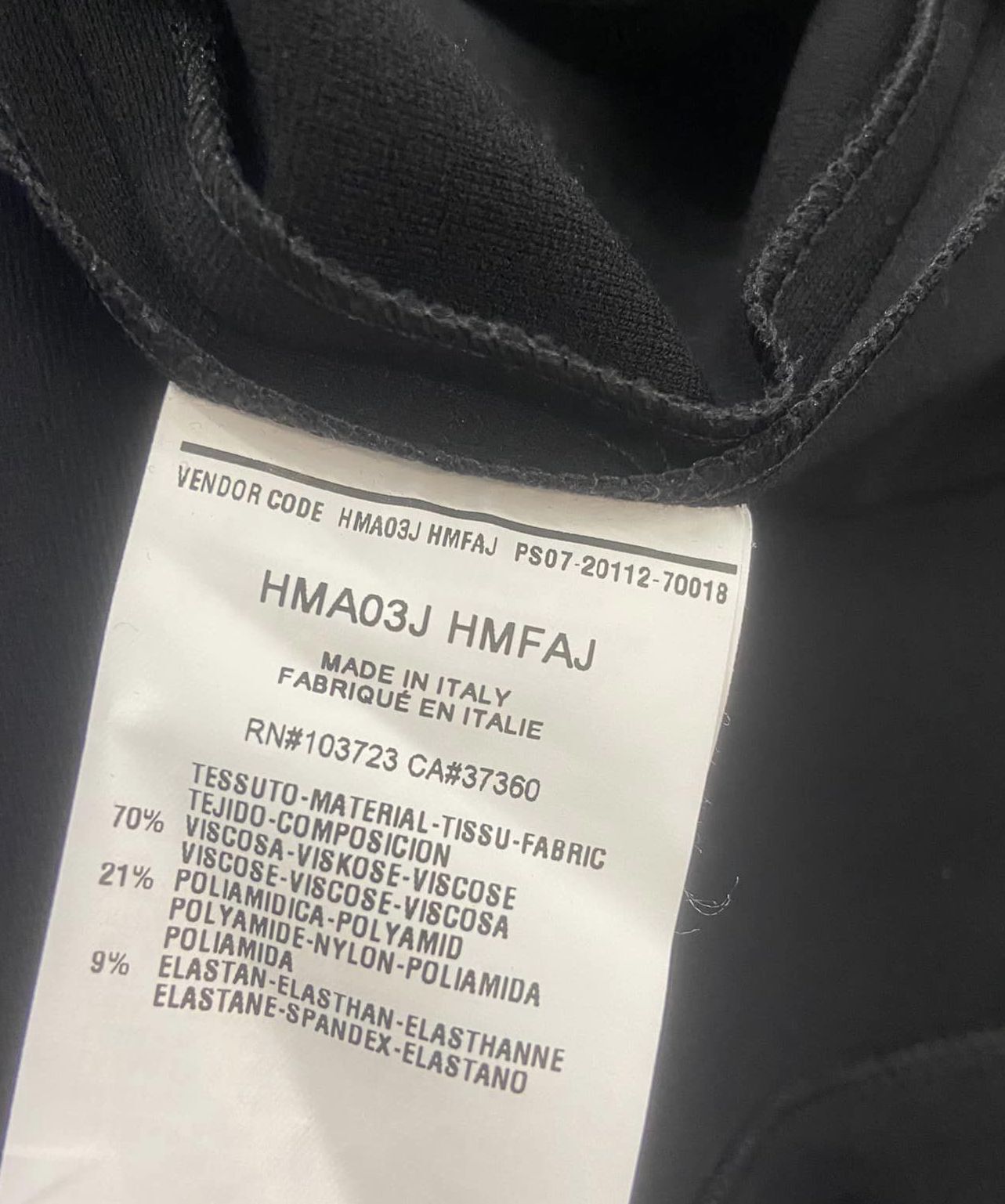 Armani Collezioni Solid Black Shaped Sleeveless S… - image 3