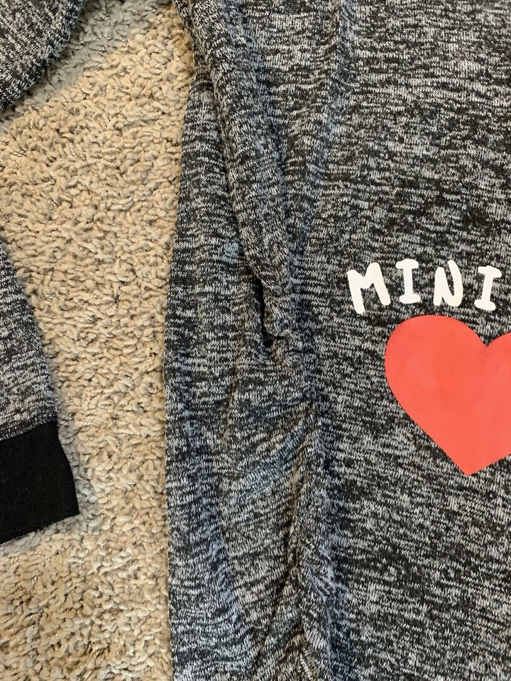 Feathers Maternity Hooded Me / Mini Me Top Size Large eBay