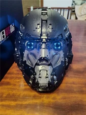 Warriors of Future Helmet 1:1 Wearable Cosplay Light Mask Halloween Movie Prop