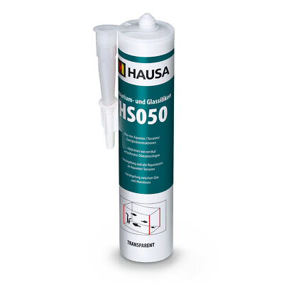 Aquarium-Silikon Glas-Silikon HS050 Aquariumkleber Kleber Dichtstoff 310ml HAUSA