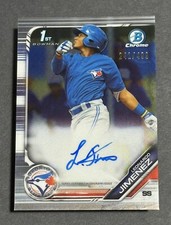 2019 (1ST) Bowman Chrome LEO JIMENEZ Auto REFRACTOR Rookie RC #’D 241/499