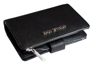 Michael Kors Geldbörse Portemonnaie Wallet JET SET TRAVEL BIFOLD ZIP schwarz