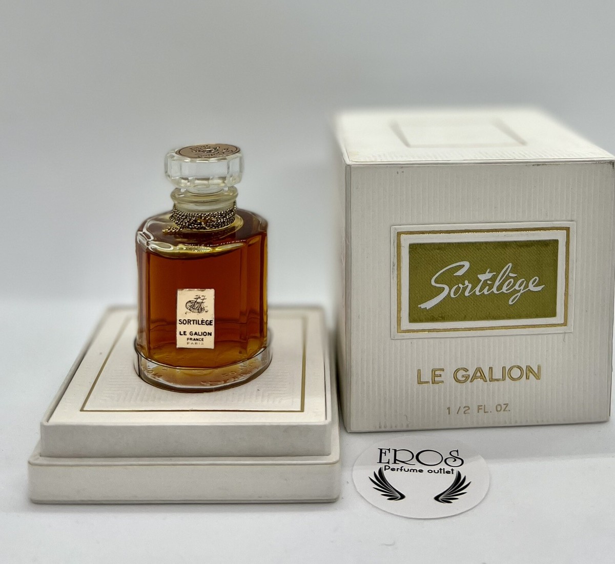 Rare! Vintage 1960's SORTILEGE LE GALION France 1/2 fl oz Perfume