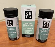 Lot of 3 - Perfect Keto Ketone Test Strips 100 Count Each 300 Strips Total
