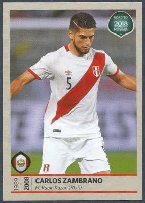 PANINI FIFA WORLD CUP - 2018 ROAD TO RUSSIA - #391 - PERU - CARLOS ZAMBRANO