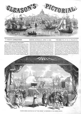 Closing Scene from the Play of  "The Jewess" at the Boston Museum  -   1853 