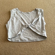 Skims Light Heather Grey Twist Tank, Size 4X NWT
