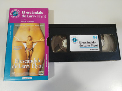 EL ESCANDALO DE LARRY FLYNT MILOS FORMAN VHS CAJA CARTON CASTELLANO EL MUNDO