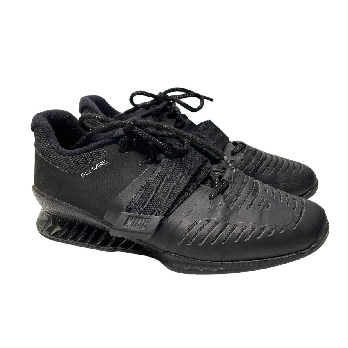 Nike Flywire Romaleos 3 Triple Black Weightlifting Nike Flywire Romaleos 3 Triple Black Weightlifting