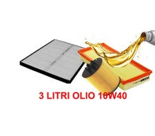 KIT 3 FILTRI TAGLIANDO OLIO 10W40 OPEL AGILA A 1.0 12V 1.2 16V BENZINA