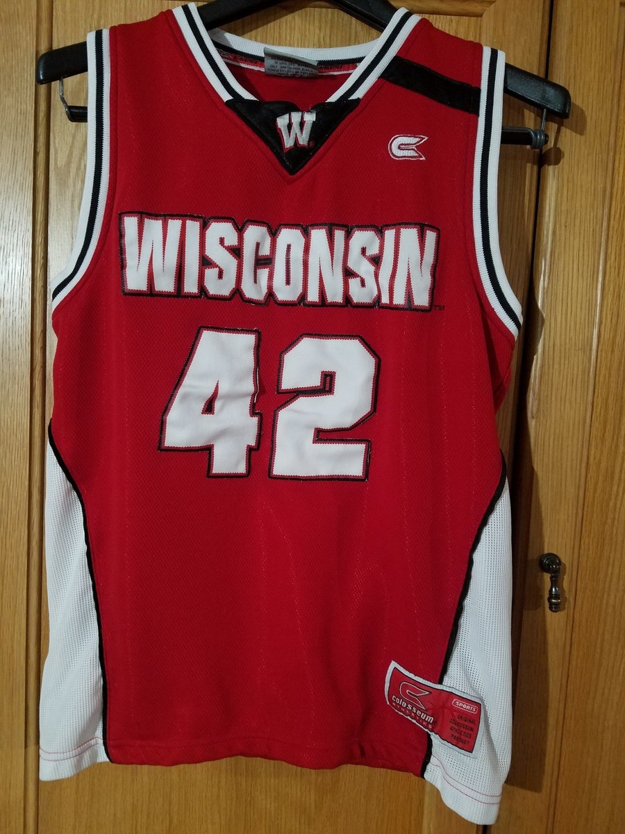 Watt #42 Wisconsin Badgers STITCH jersey YOUTH MEDIUM M