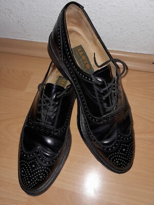 Herren Lloyd Budapester Leder Schuhe Schwarz Gr 45