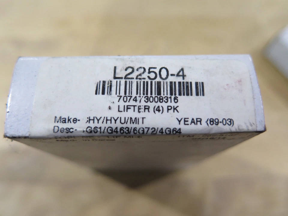 ITM L2250-4 Engine Valve Lifters L2250 Quantity 4 NOS (3A1-1) - Image 2 of 3