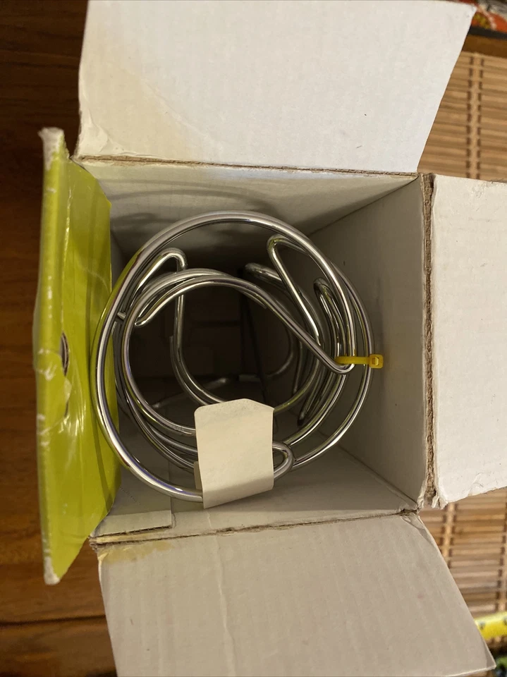 Conjunto de 3 peças de piquenique Stix novo na caixa verdadeiro fabuloso - estacas cromadas para garrafa e 2 copos de vinho novo na caixa - Imagem 4 de 4