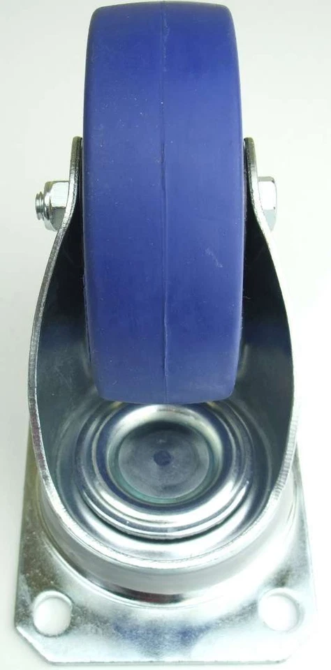 4 Set 100 mm SL 180 kg / Rad Lenkrollen & Bockrollen Blue Wheels Transportrollen - Bild 3 von 4