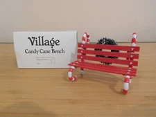 Dept 56 Village Accessory - Village Candy Cane Bench - #56.52669 - Free Ship