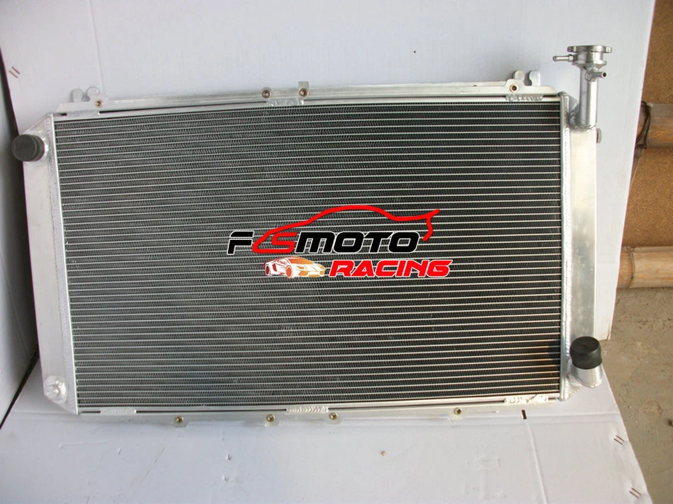 3Row Aluminium Radiateur+Fans pour Nissan Y60 PATROL GQ 4.2L Petrol 1987-1997 MT - Imagen 3 de 4