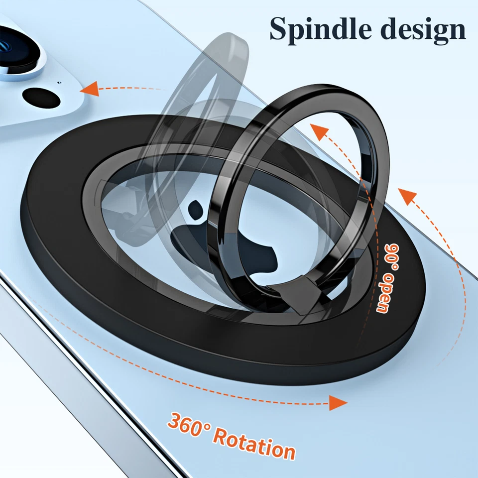 Soporte magnético para anillo de teléfono celular Mag Safe agarre magnético anillo de dedo soporte Foto 4 de 4