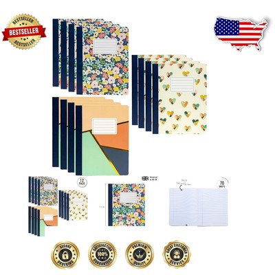 Professional Floral Composition Notebooks - 140 Pages for Note-Taking