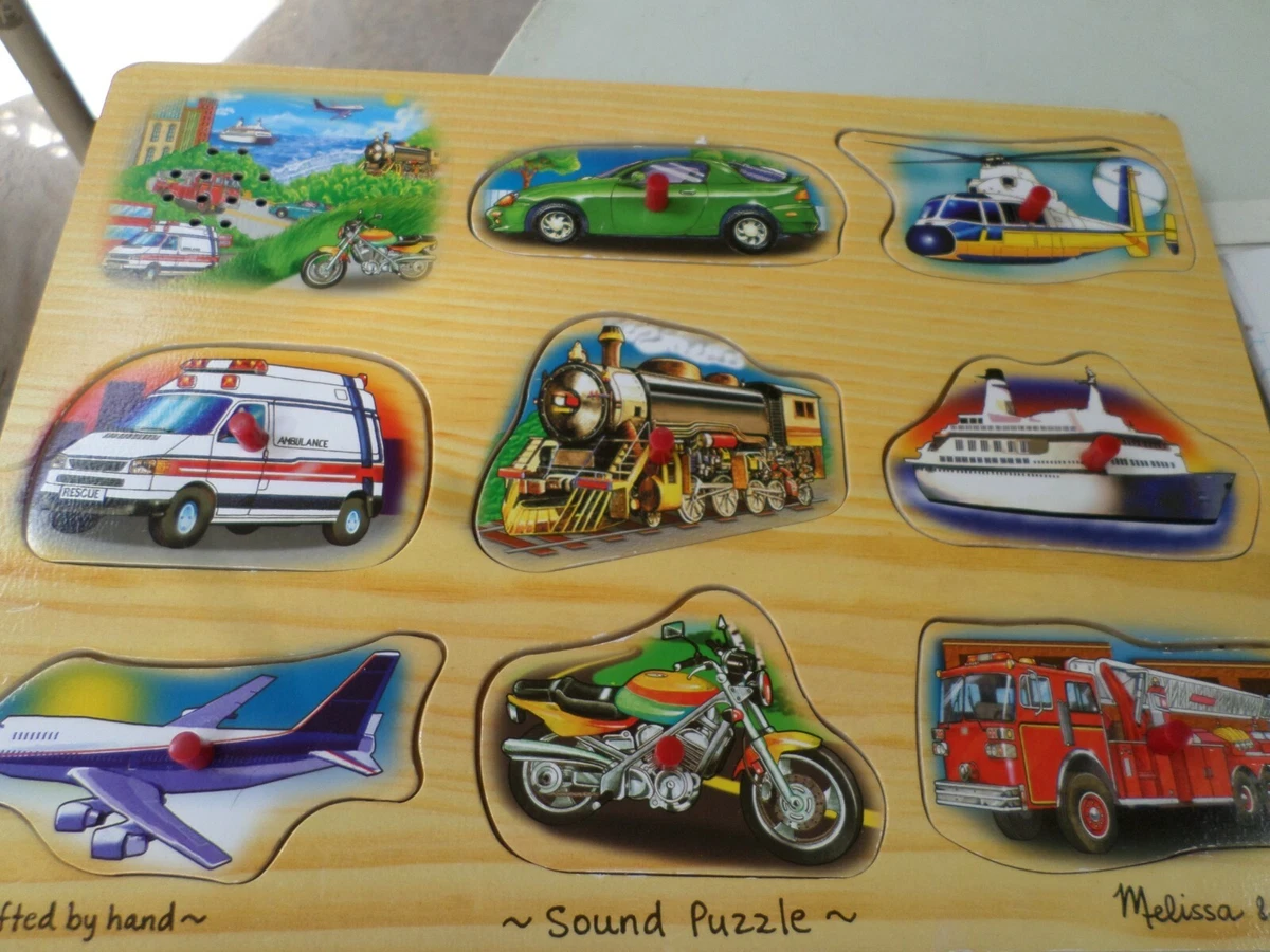 Wooden hotsell vehicle puzzle