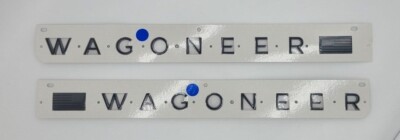 NEW JEEP WAGONEER BLACKOUT RIGHT & LEFT SIDE EMBLEMS OEM MOPAR