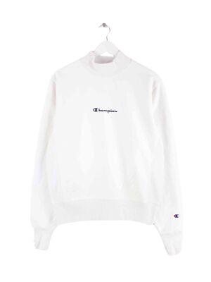 Champion Reverse Weave Embroidered Sweater Weiß S Herren