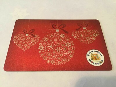 BULD-A-BEAR ( Canada ) Snowflake Christmas Ornaments 2012 Gift Card ( $0 ) 
