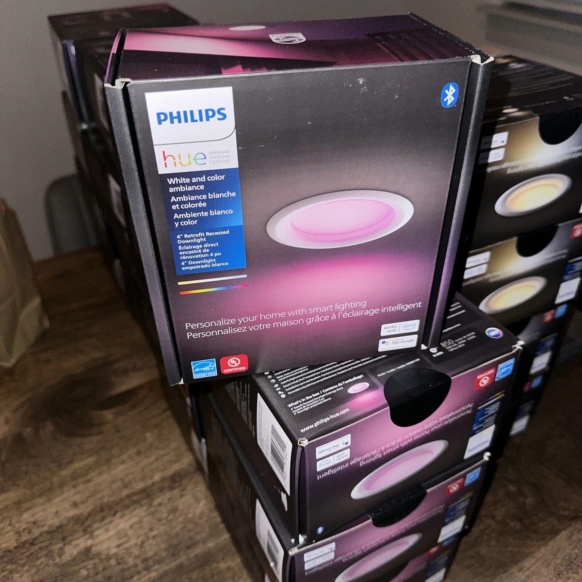 Philips hue 4 2024 inch recessed color
