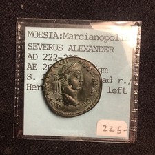 severus alexander moesia:macianopolis ae26 ad 222-235 reverse Herm&egrave;s Fine Style