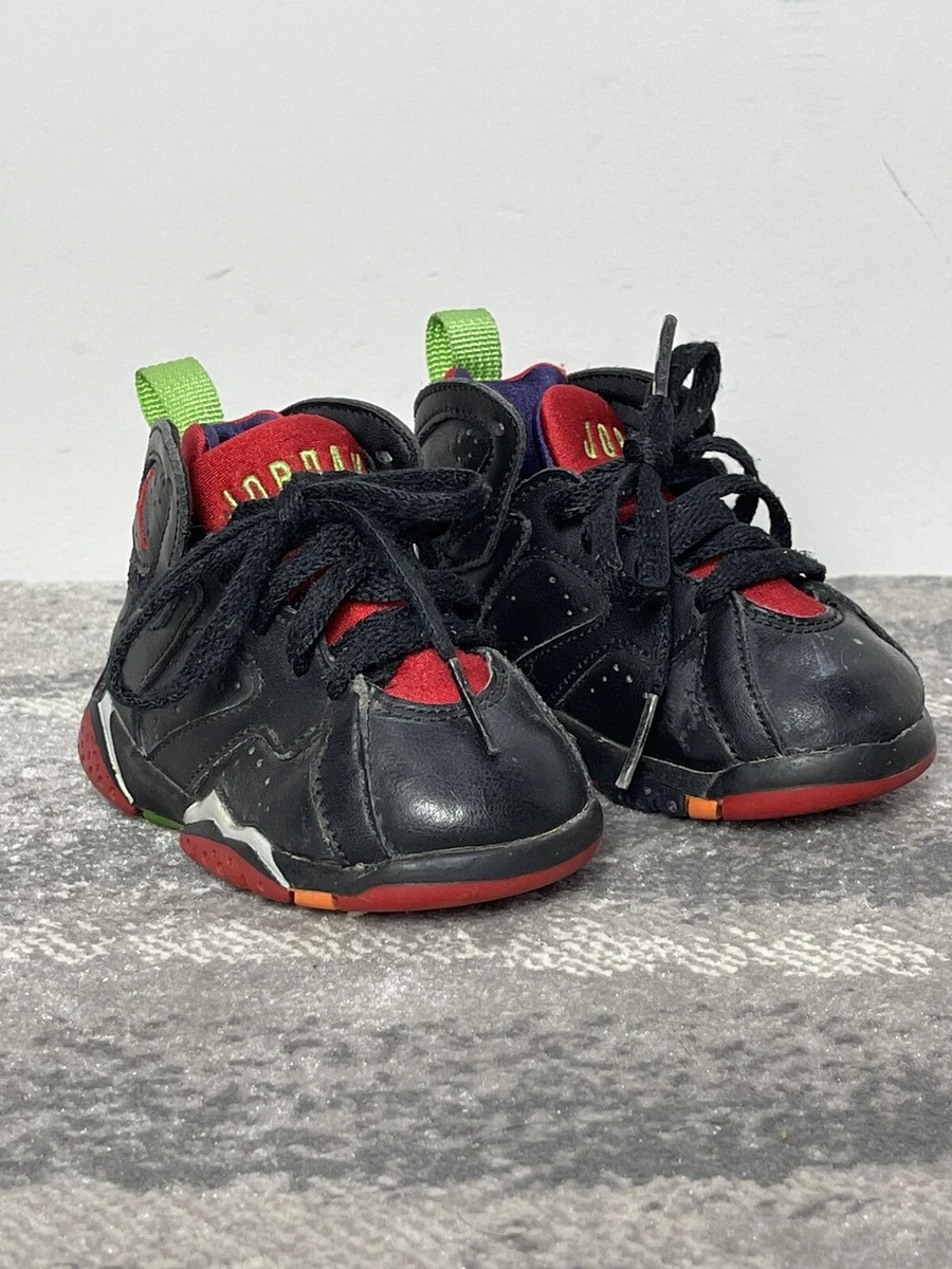 Nike Jordan 7 Retro BT Marvin The Martian 304772 028 Toddler Size 5c Black