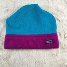 Vintage Patagonia Fleece Toque Size M Tone Blue/Purple Style 28900 USA Made