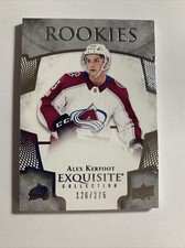2017-18 Exquisite Collection Rookies UD ICE #R22 Alex Kerfoot Colorado Avalanche